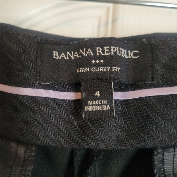 Banana Republic Ryan Curvy Fit Dress Pants, black, size 4 - Picture 7 of 10